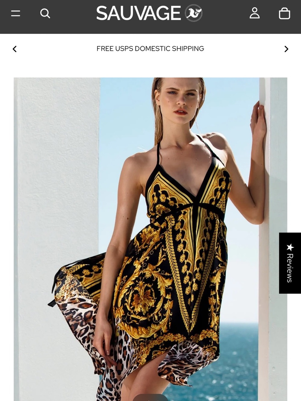 Sauvage silk dress